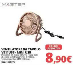 Brico Io Master ventilatore da tavolo VE11USB - mini USB offerta