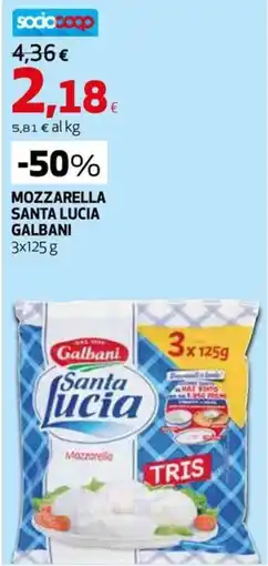 Extracoop Mozzarella Santa Lucia Galbani offerta