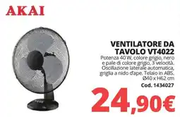 Brico Io Akai ventilatore da tavolo vt4022 offerta