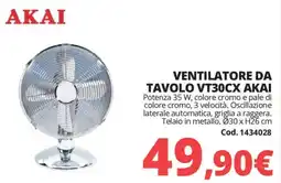 Brico Io Ventilatore da tavolo Akai offerta