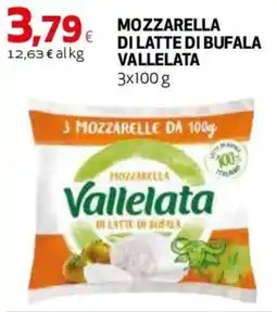 Ipercoop Mozzarella di latte di bufala Vallelata offerta
