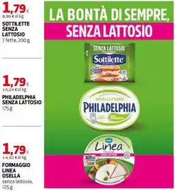 Ipercoop Sottilette senza lattosio offerta