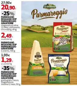Ipercoop Parmareggio Parmigiano Reggiano DOP GranTerre offerta