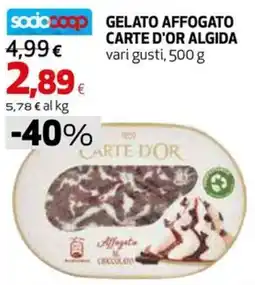 Extracoop Gelato affogato carte d'or algida offerta