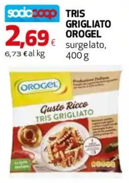 Ipercoop Orogel Tris Grigliato offerta