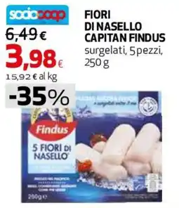 Ipercoop Fiori di nasello Findus offerta