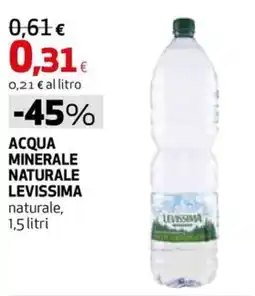 Extracoop Acqua minerale naturale levissima offerta