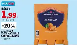 Extracoop Aranciata 100% naturale Sanpellegrino offerta