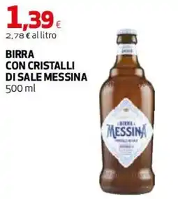 Ipercoop Birra con cristalli di sale Messina offerta