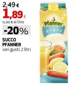 Ipercoop Succo Pfanner offerta