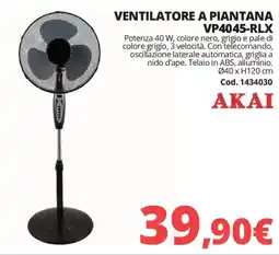 Brico Io Ventilatore a piantana Akai offerta