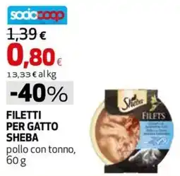 Extracoop Filetti per gatto Sheba pollo con tonno offerta