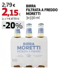 Extracoop Birra Moretti filtrata a freddo offerta