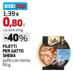 Ipercoop Filetti per gatto Sheba offerta