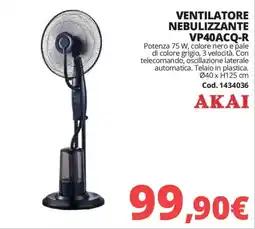 Brico Io Ventilatore nebulizzante Akai offerta