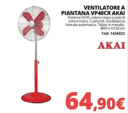 Brico Io Ventilatore a piantana Akai offerta