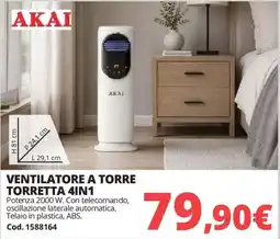 Brico Io Ventilatore a torre Torretta 4in1 Akai offerta