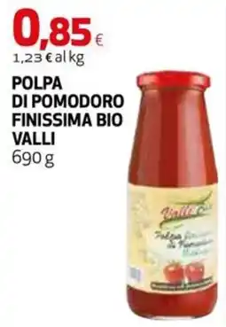 Extracoop Polpa di pomodoro finissima bio Valli offerta