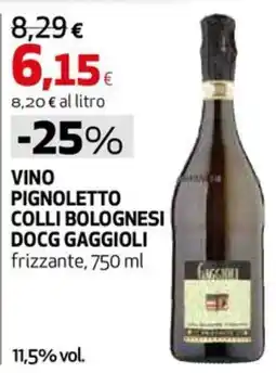 Extracoop Vino Pignoletto Collì Bolognesi DOCG Gaggioli offerta