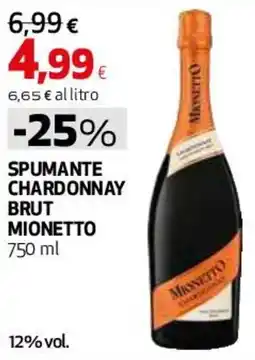 Ipercoop Spumante Chardonnay Brut Mionetto offerta