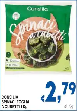 DEM Consilia Spinaci Foglia a Cubetti offerta