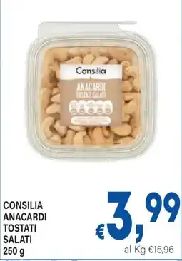 DEM Consilia anacardi tostati salati offerta