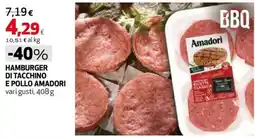 Extracoop Hamburger di tacchino e pollo Amadori offerta