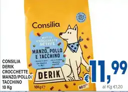 DEM Consilia Derik crocchette manzo/pollo/tacchino offerta