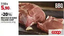 Ipercoop Braciole di suino italiano Coop offerta