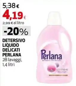 Extracoop Detersivo liquido delicati Perlana offerta