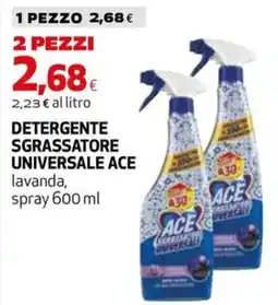 Extracoop Detergente sgrassatore universale Ace lavanda offerta