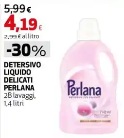 Ipercoop Detersivo liquido delicati Perlana offerta