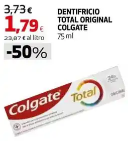Extracoop Dentifricio Total Original Colgate offerta