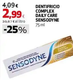 Ipercoop Dentifricio complex daily care Sensodyne offerta