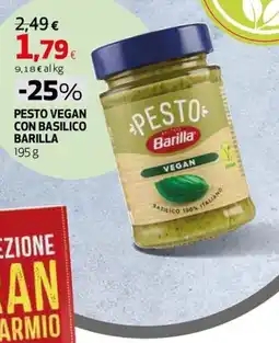 Extracoop Pesto vegan con basilico Barilla offerta