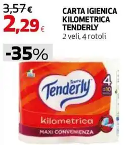 Ipercoop Carta igienica Tenderly kilometrica offerta