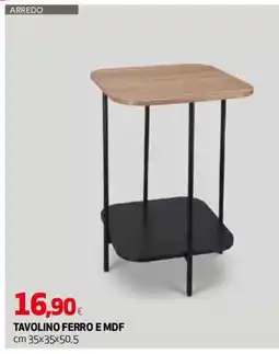 Ipercoop Tavolino ferro e mdf offerta