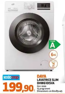 Extracoop Daya lavatrice slim offerta