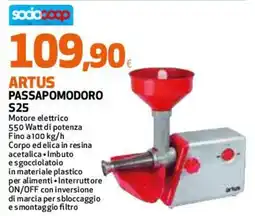 Ipercoop Artus passapomodoro S25 offerta