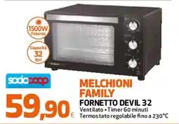 Ipercoop Melchioni Family fornetto devil 32 offerta