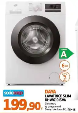 Ipercoop Daya lavatrice slim offerta
