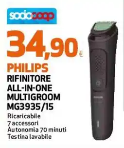 Ipercoop Philips rifinitore all-in-one multigroom offerta