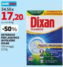 Extracoop Detersivo per lavatrice in polvere Dixan Classico offerta