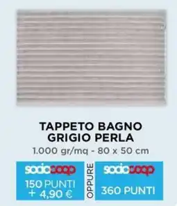 Extracoop Tappeto bagno grigio perla offerta