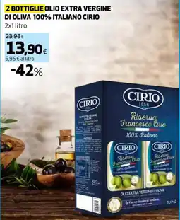 Ipercoop Olio extra vergine di oliva Cirio Riserva Francesco Cirio offerta