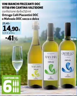 Ipercoop Vini bianchi frizzanti DOC Viti&Vini Cantina Valtidone offerta