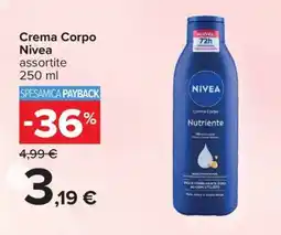 Carrefour Iper Crema Corpo Nivea offerta