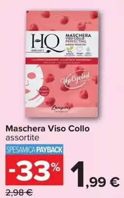 Carrefour Iper Maschera Viso Collo assortite offerta