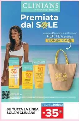 Carrefour Iper Clinians prodotti solari offerta