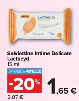 Carrefour Iper Salviettine Intime Delicate Lactacyd offerta
